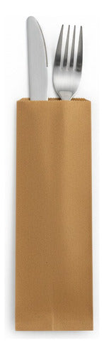 Saco Kraft Porta Cubiertos 100u.