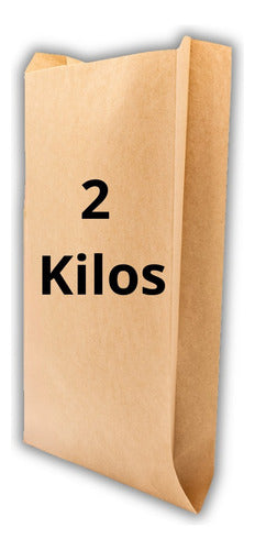 Saco De Papel Kraft 2kg 100u.