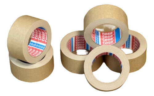 Cinta Adhesiva Tesa Papel Kraft 5cmx50m Pack 6