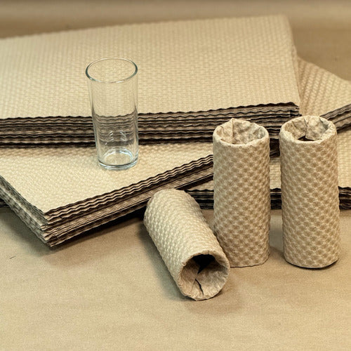 Papel Burbuja Kraft 550 Hojas 50cmx30cm Protección Acolchado