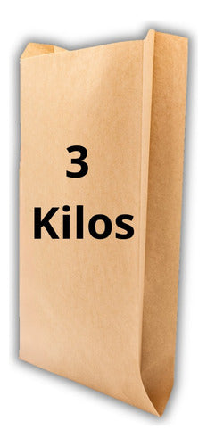 Saco De Papel Kraft 3 Kg 100u.