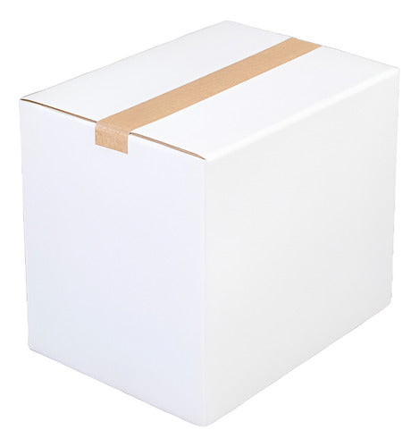 Caja de Cartón Blanca - 38x28x32 Pack 25 Uni