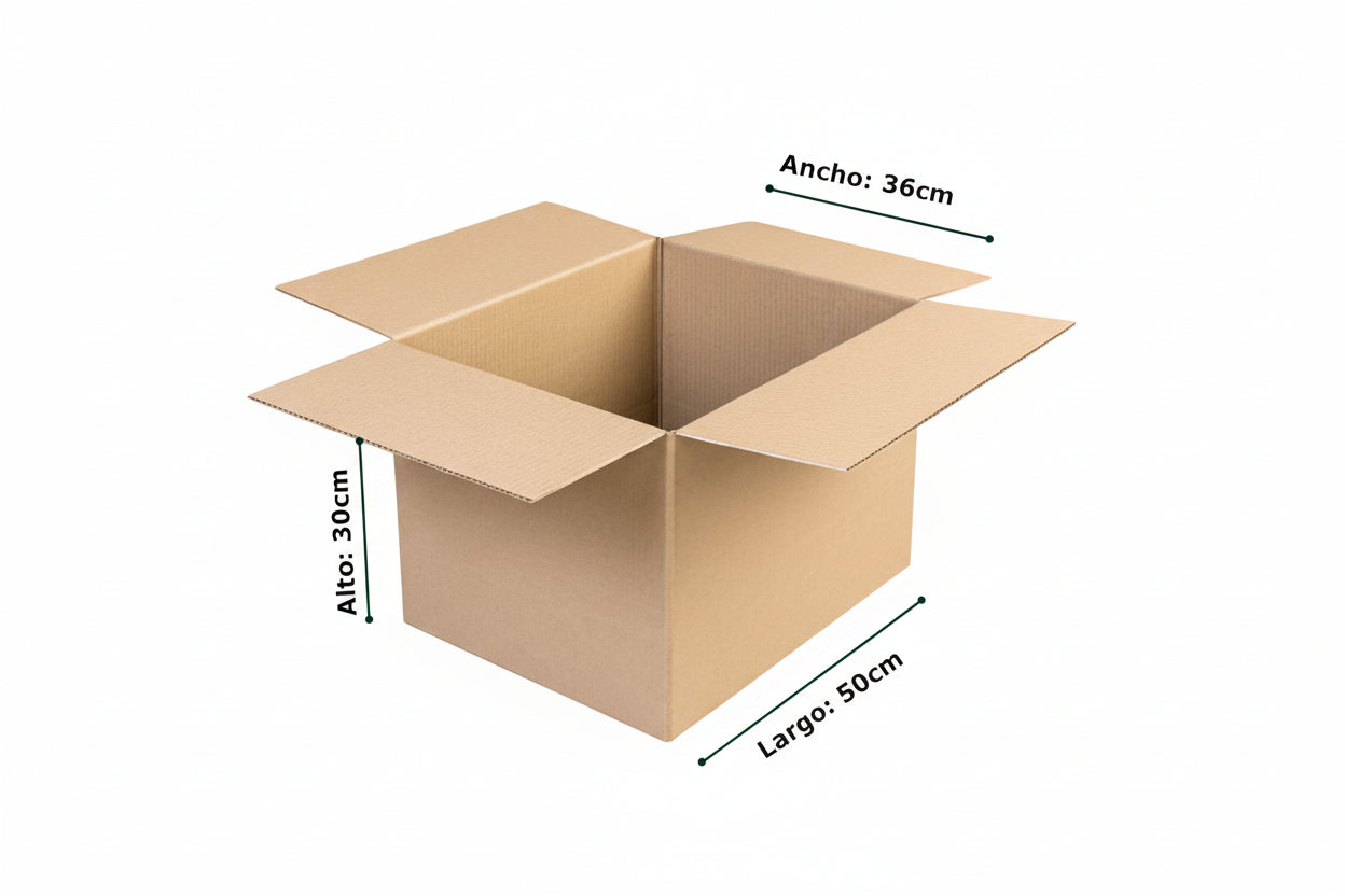 Caja De Cartón 45x30x26 Pack 25 Uni