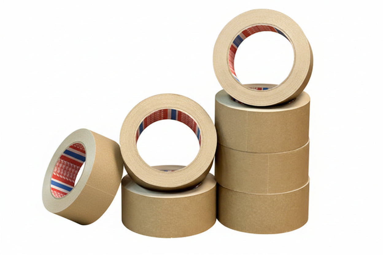 Cinta Adhesiva Tesa Papel Kraft 5cm x 50m - Pack 6