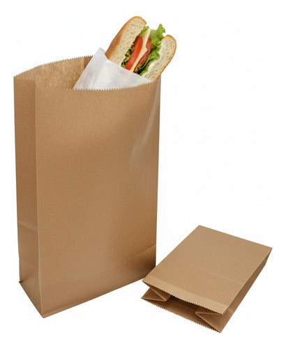 Saco De Papel Kraft 7kg Corto 100u.