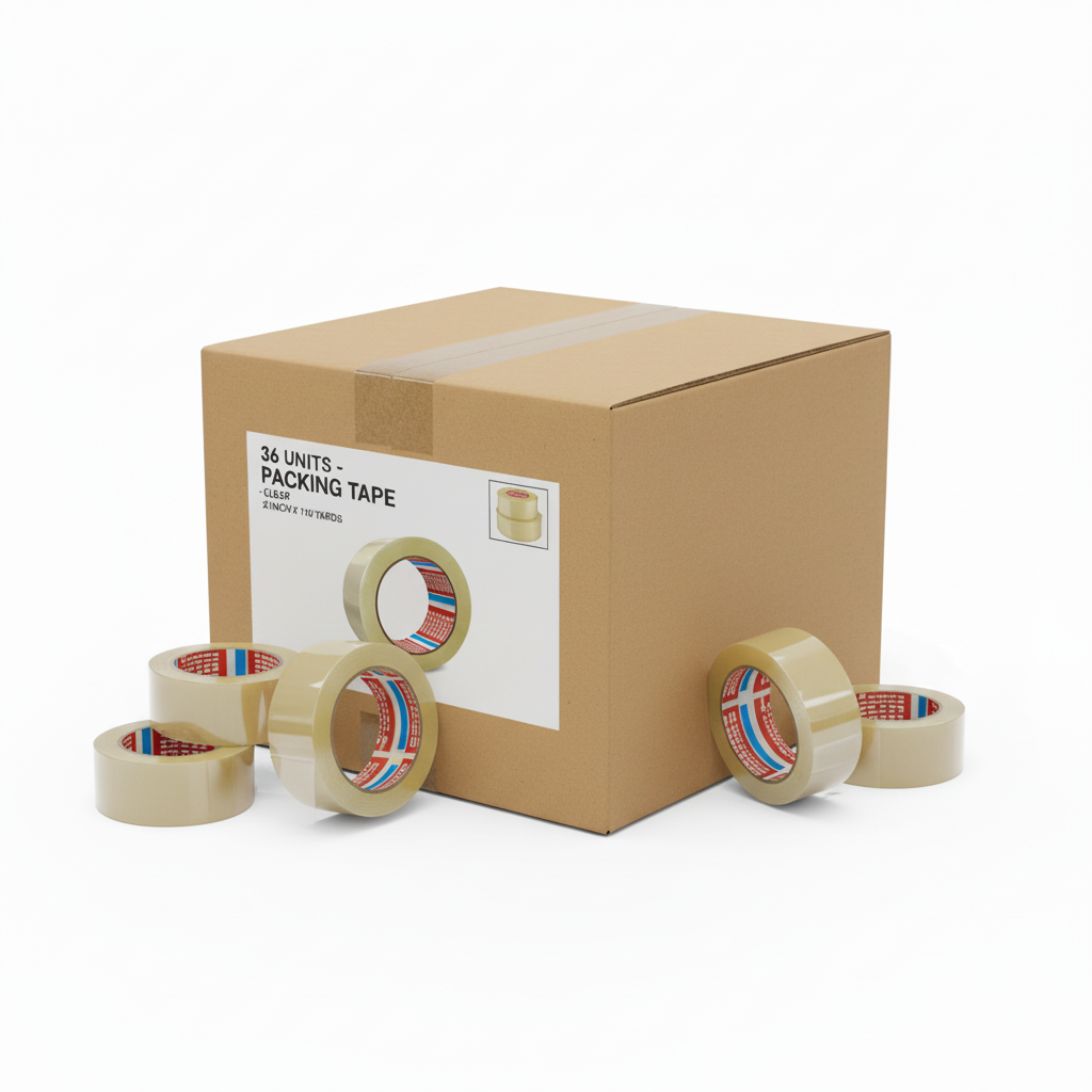 Caja de Cinta Tesa 48mm x 100mts - 40 micras - 36 u.