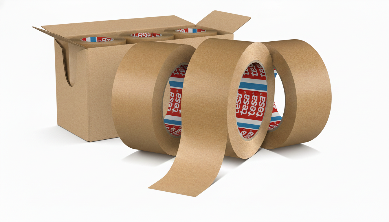 Caja de Cinta Adhesiva Tesa Papel Kraft 5cm x 50m - Pack 36u.