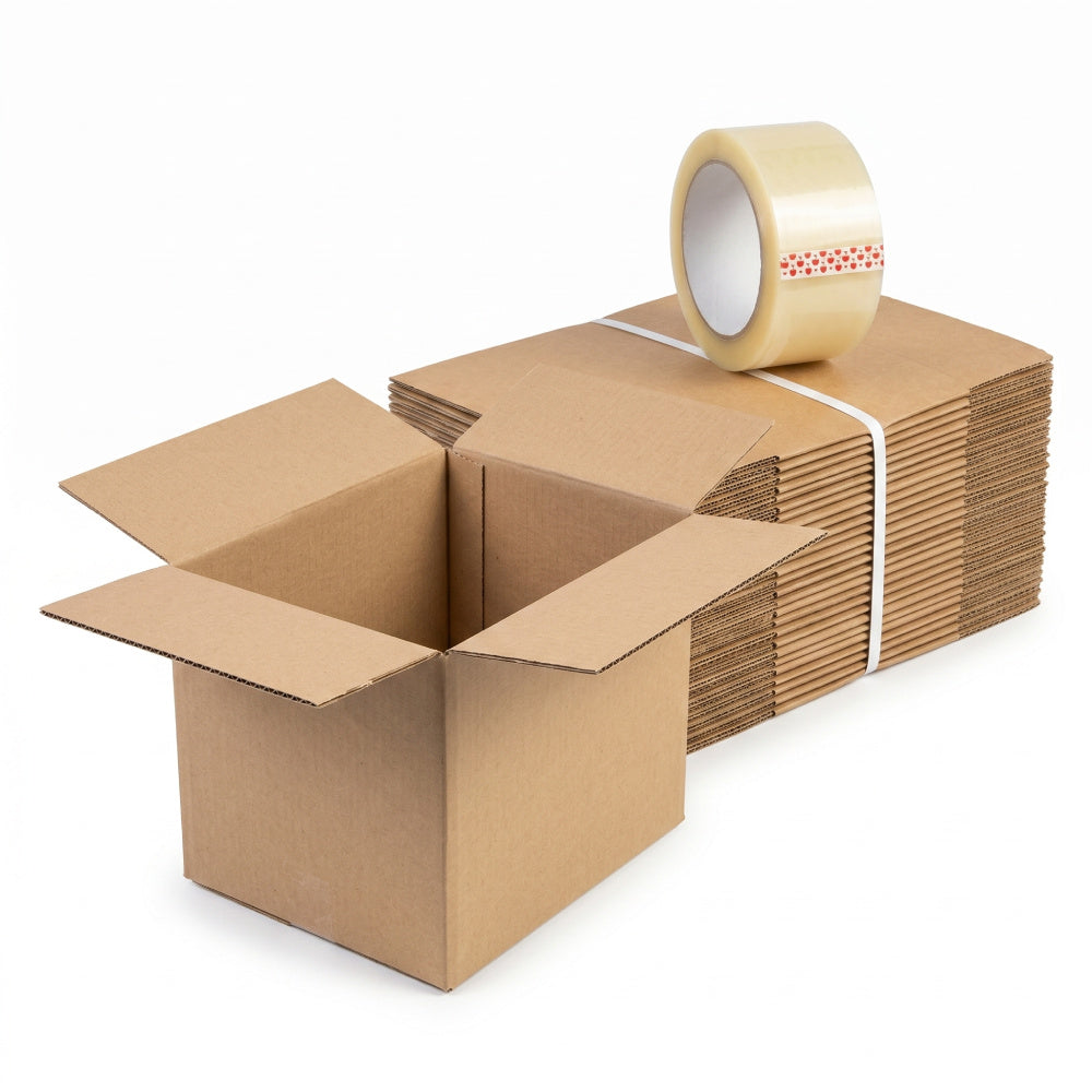 Cajas Para Mudanza 60x40x40 Pack 10u. Resistentes + Cinta