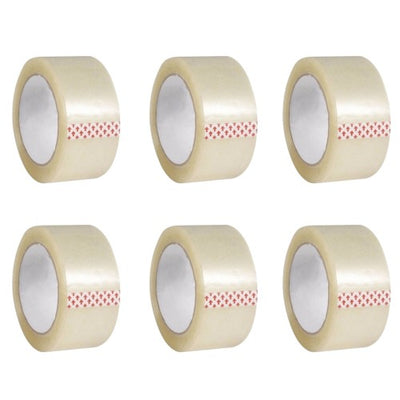 Pack 6 x Cintas de Embalaje 4,5 cm x 100mts Transparente
