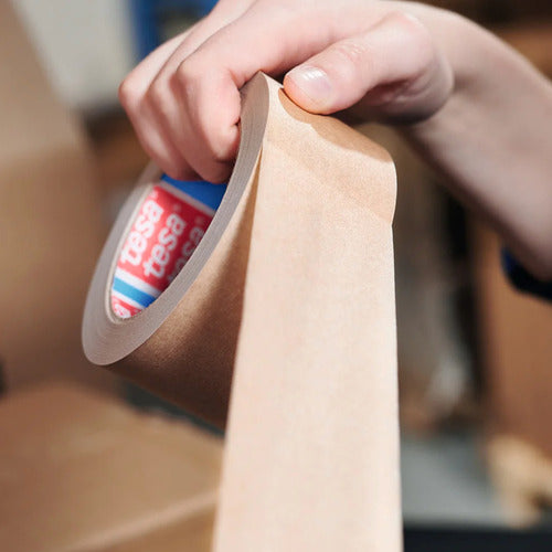 Cinta Adhesiva Tesa Papel Kraft 5cm x 50m - Pack 6