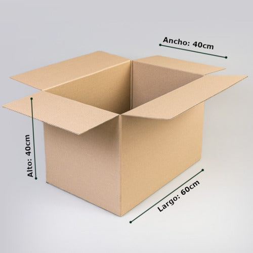 Cajas De Cartón - 60x40x40 - Pack 10 Uni