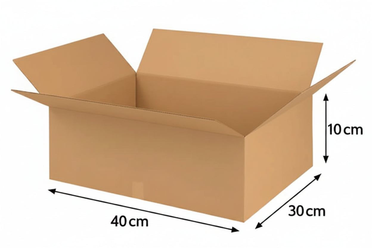 Caja 40x30x10 cartón 17C - Pack 25 Uni.