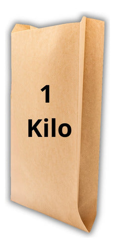 Saco De Papel Kraft 1kg 100u.