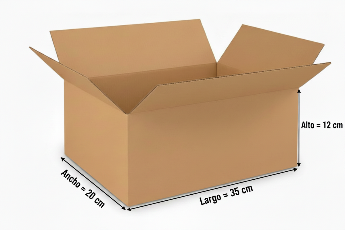 Caja 35x20x12 cm 17C Pack 25 Uni
