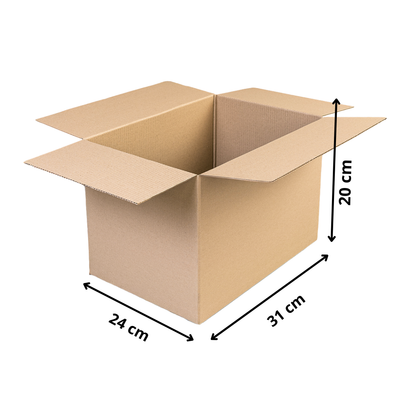 Caja de Cartón 31x24x20 Pack 25 Uni