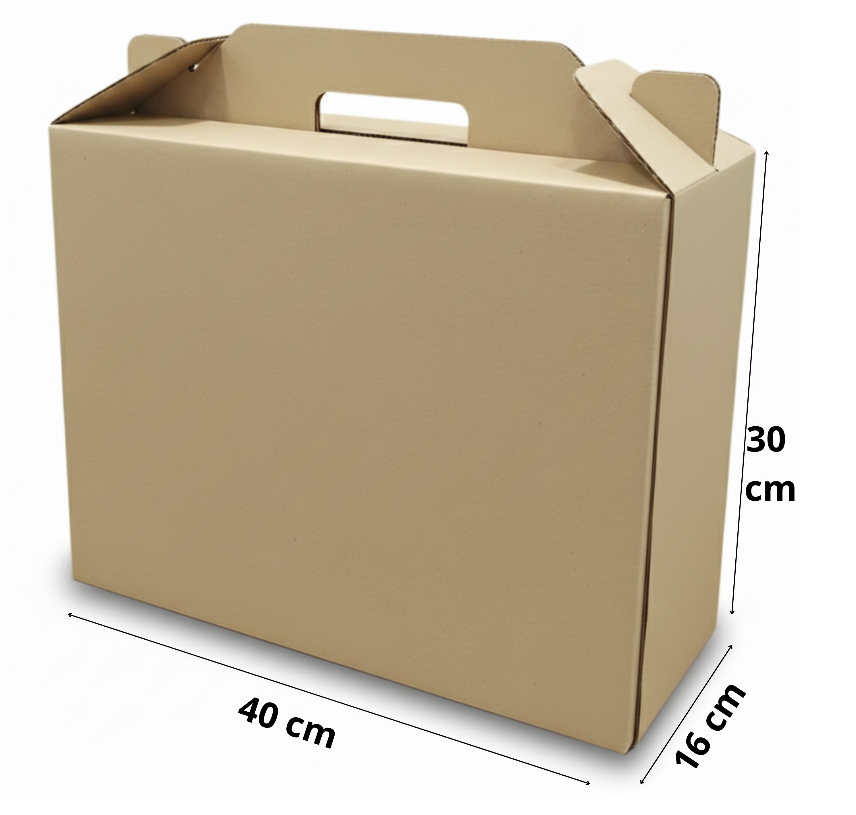 Caja Maleta Alta Autoarmable 40x16x30 cm - 17C - 10 unidades
